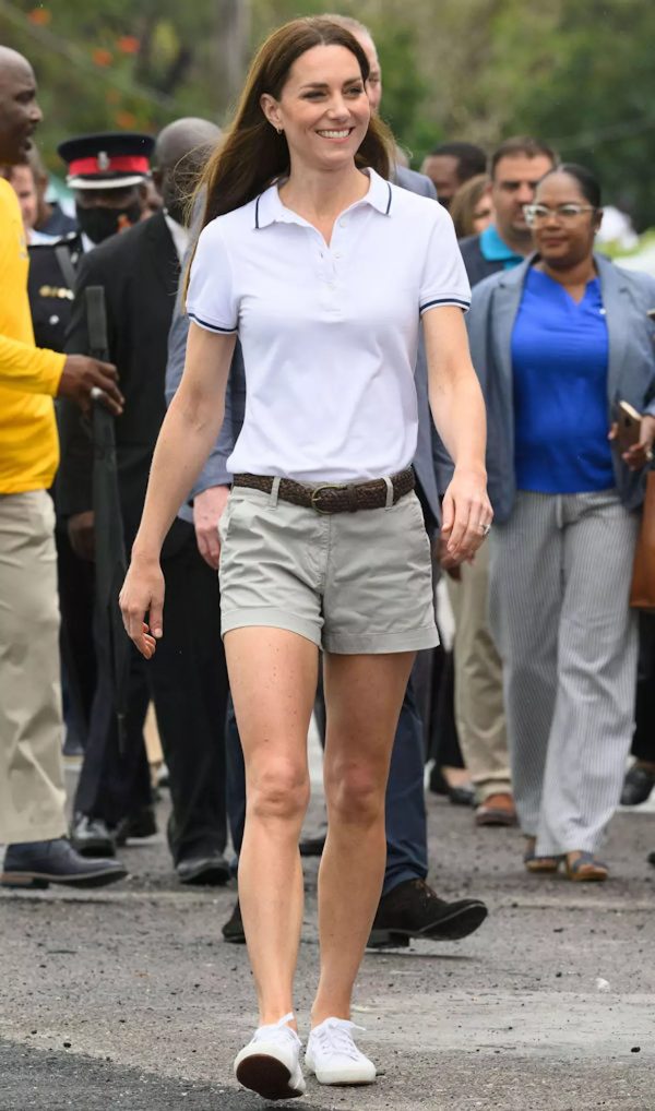Kate rarely wears shorts
