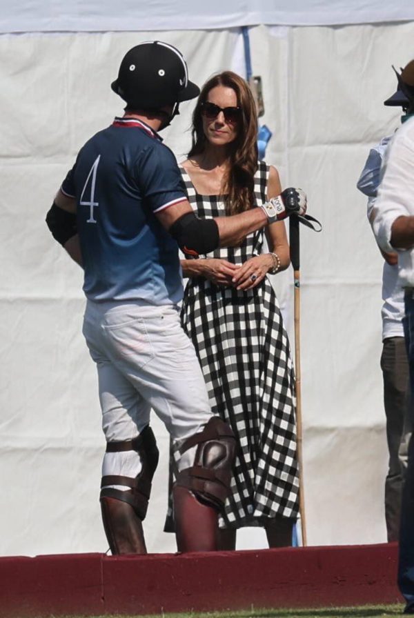 The Prince and Princess of Wales was seen chatting during the Royal Charity Polo Cup 2026