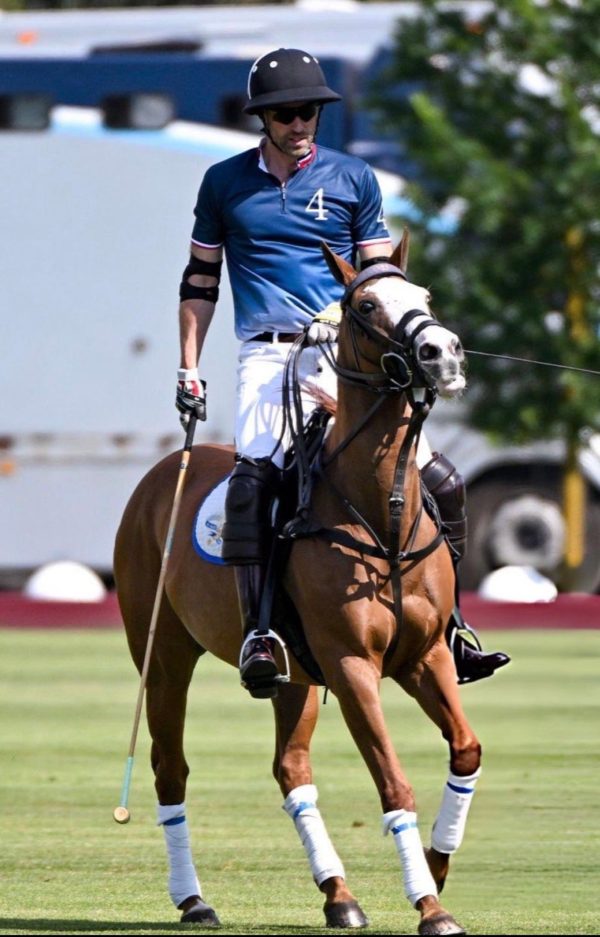The Prince of Wales taking part in the DMMI Royal Charity Polo Cup 2026