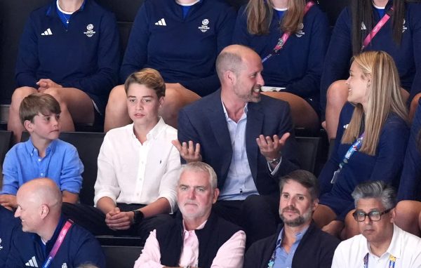 Louis, George and William pictured at the Games