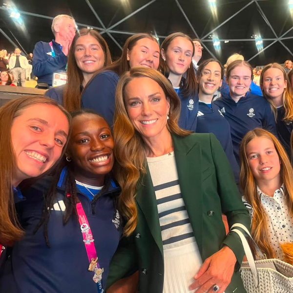 The Princess of Wales and Princess Charlotte with Team Scotland!